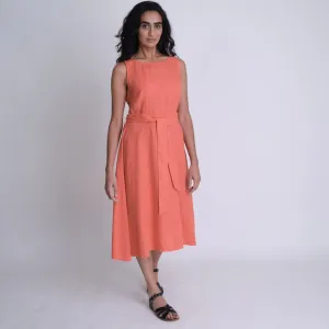 Adelia Linen Swing Dress