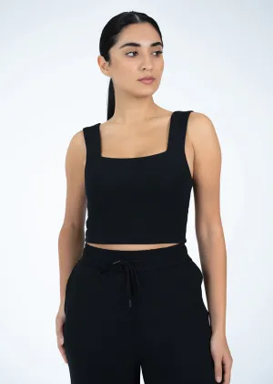 All-Around Lounge Square Tank Black Final Sale