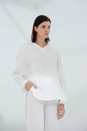 Armonia Pure Linen Shirt Blanco