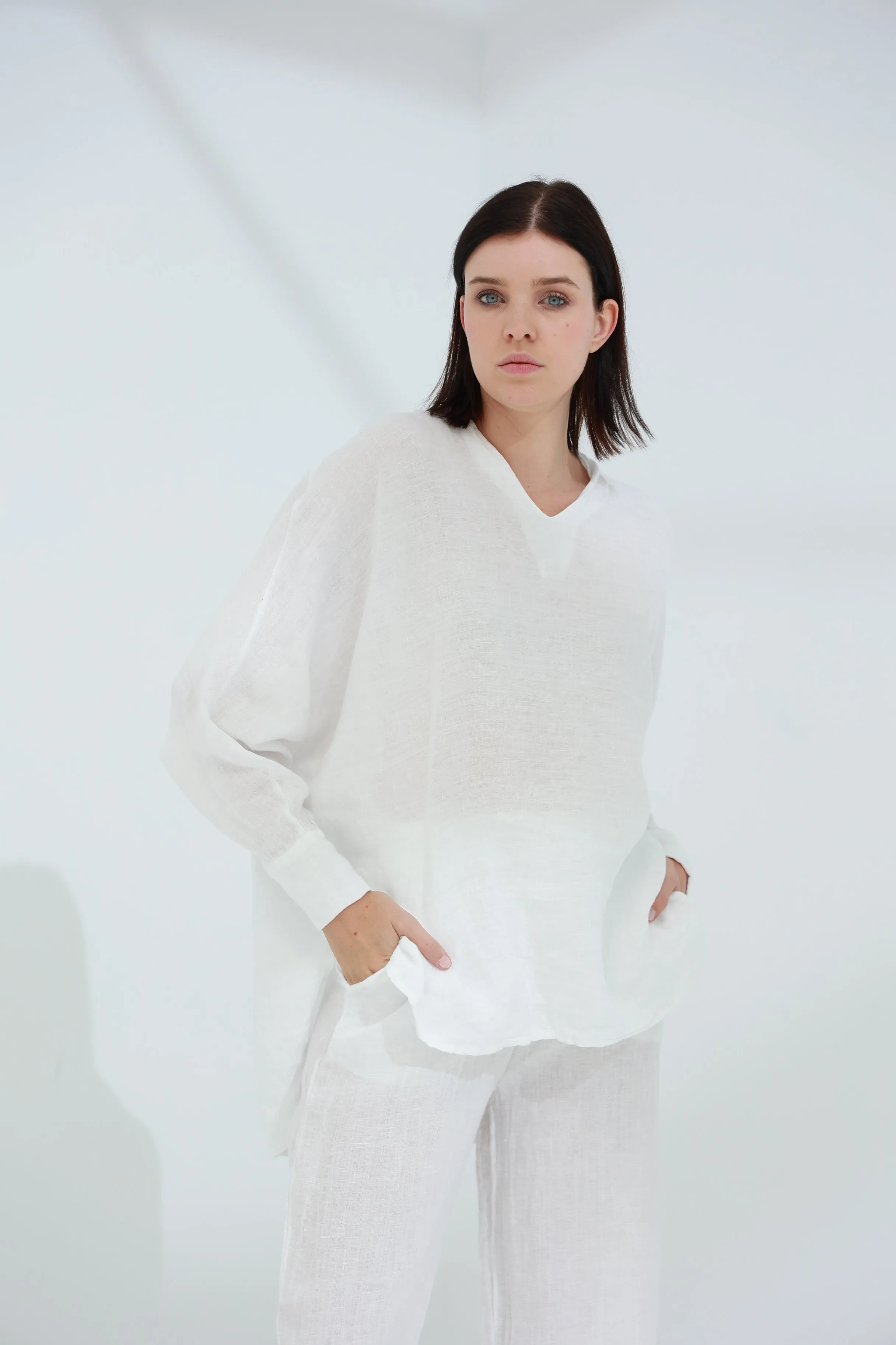 Armonia Pure Linen Shirt Blanco