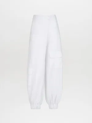 Brandon Pant White Linen