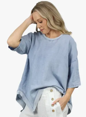 DASIA linen top