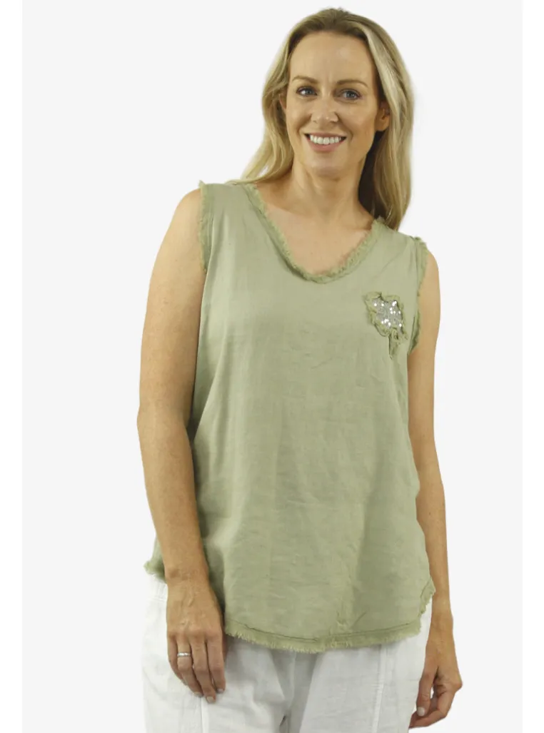 DEE linen top