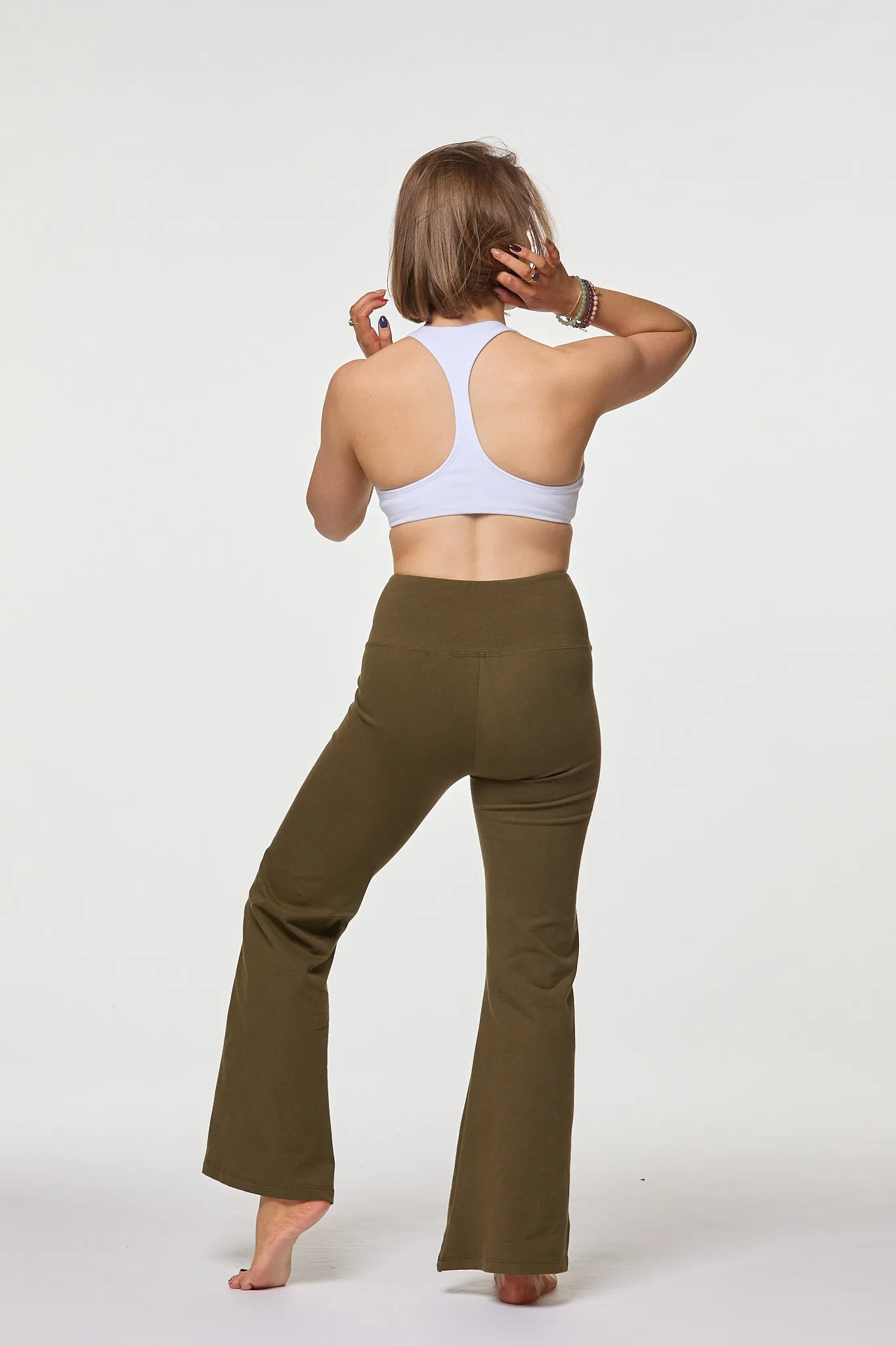 Flare Leggings | Khaki