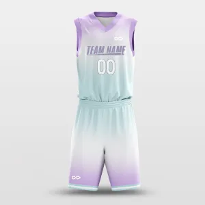 Gradate Purple Green - Customized Basketball Jersey Design