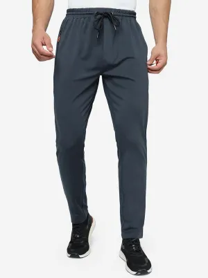 Grey Solid Slim Fit Track Pant | Jade Play