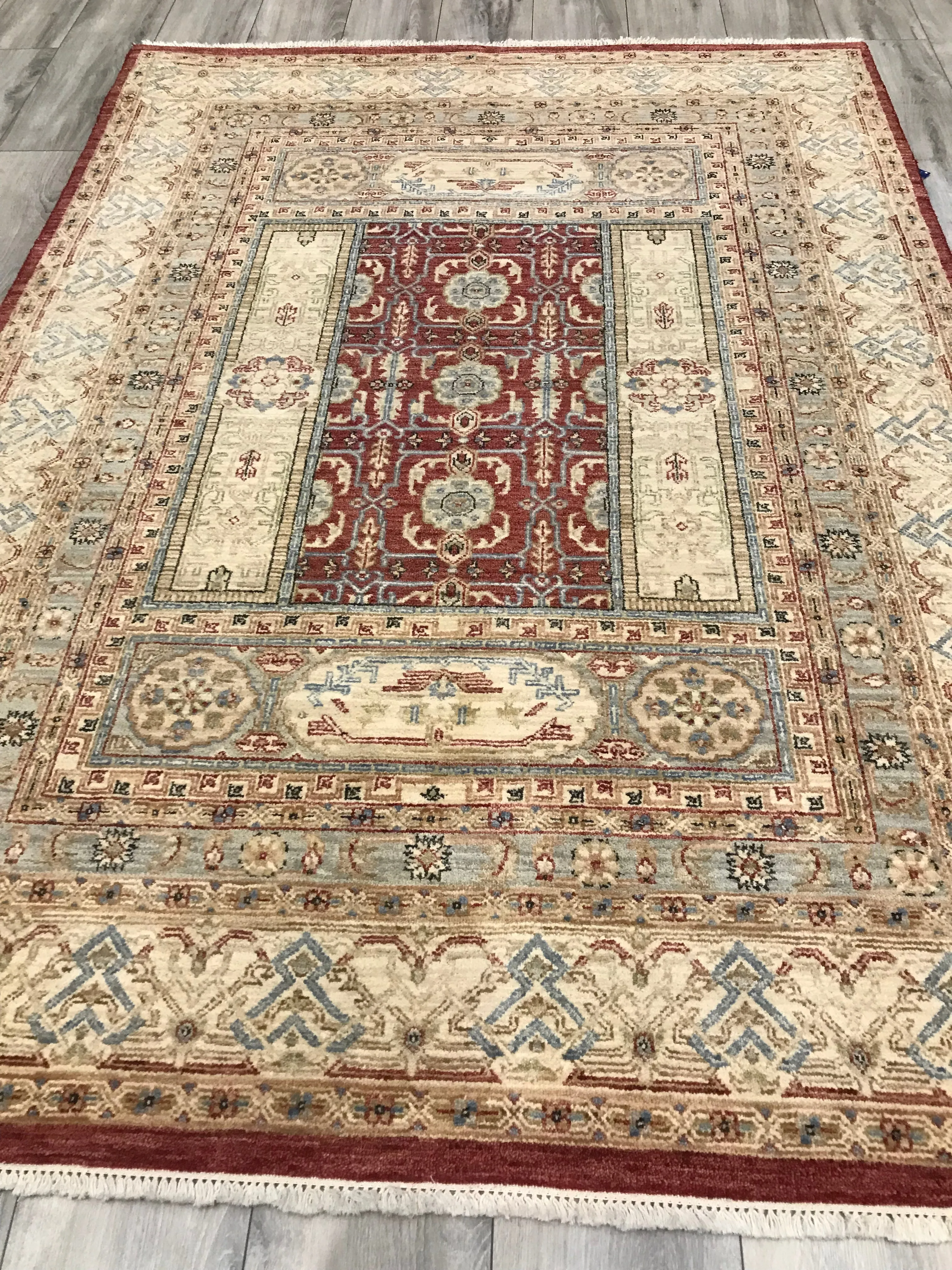 India Mamluk Hand Knotted Wool 5x7