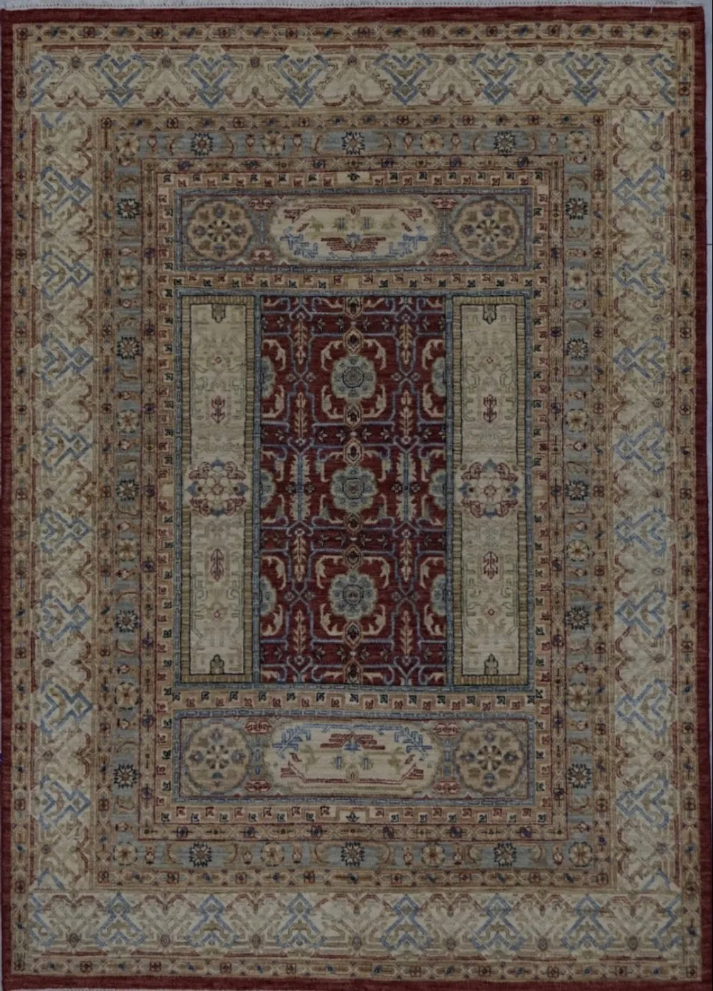 India Mamluk Hand Knotted Wool 5x7