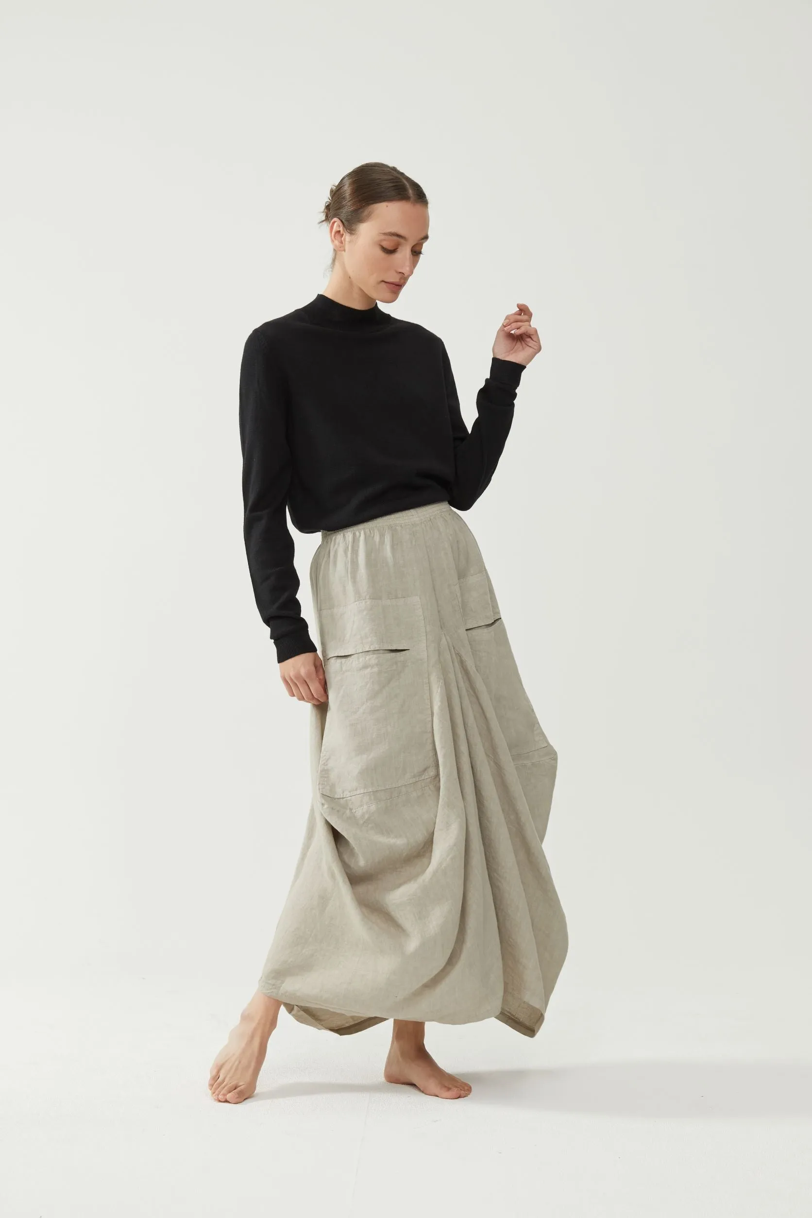 Kiitos Pocket Skirt Beige