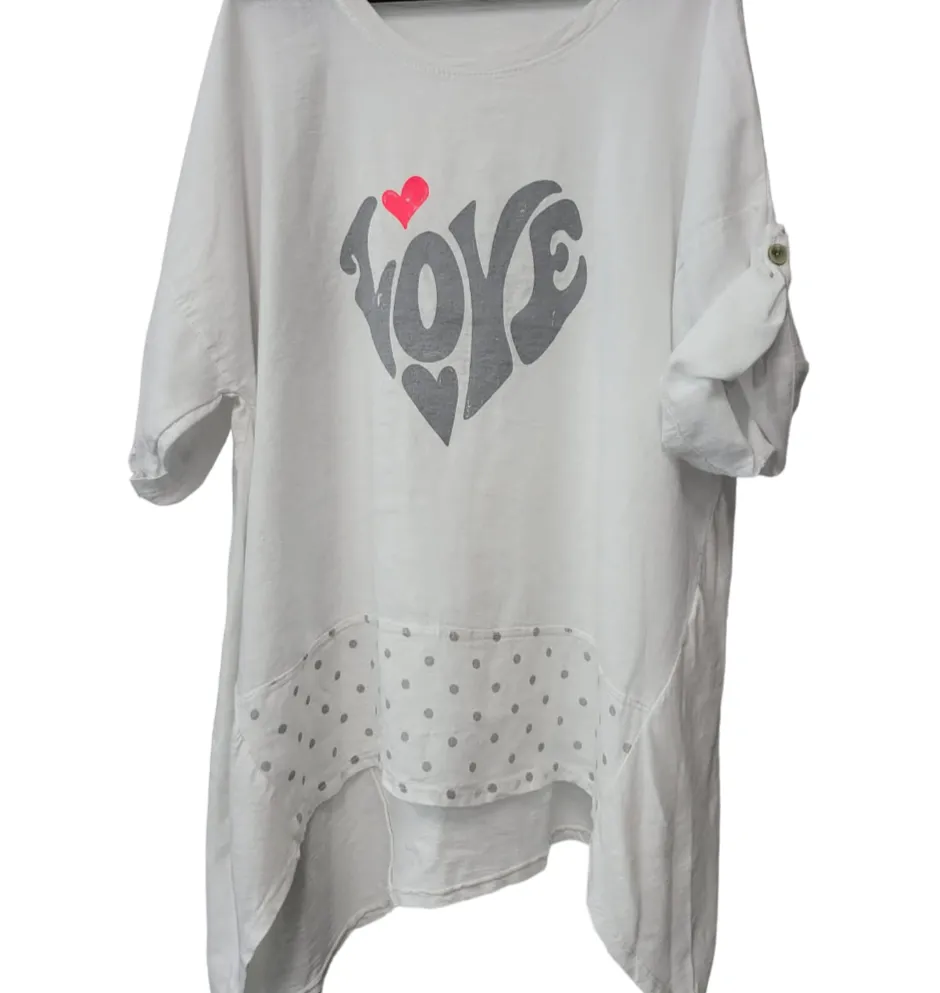 LOVE linen top