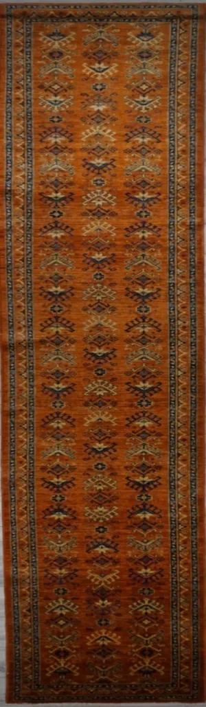 Pakistan Kazak Hand Knotted Wool 3x15