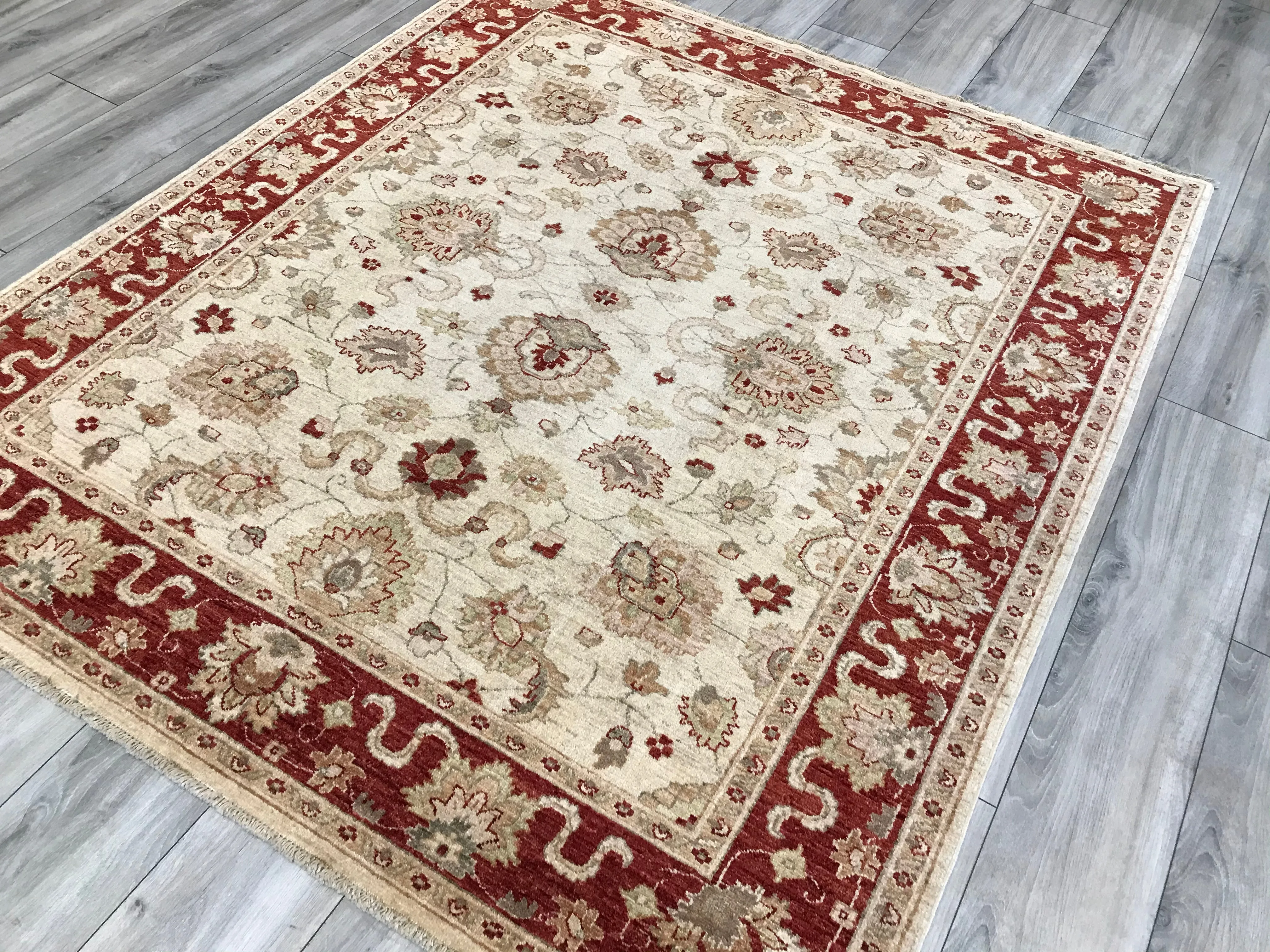 Pakistan Ziegler Hand Knotted Wool 5x7