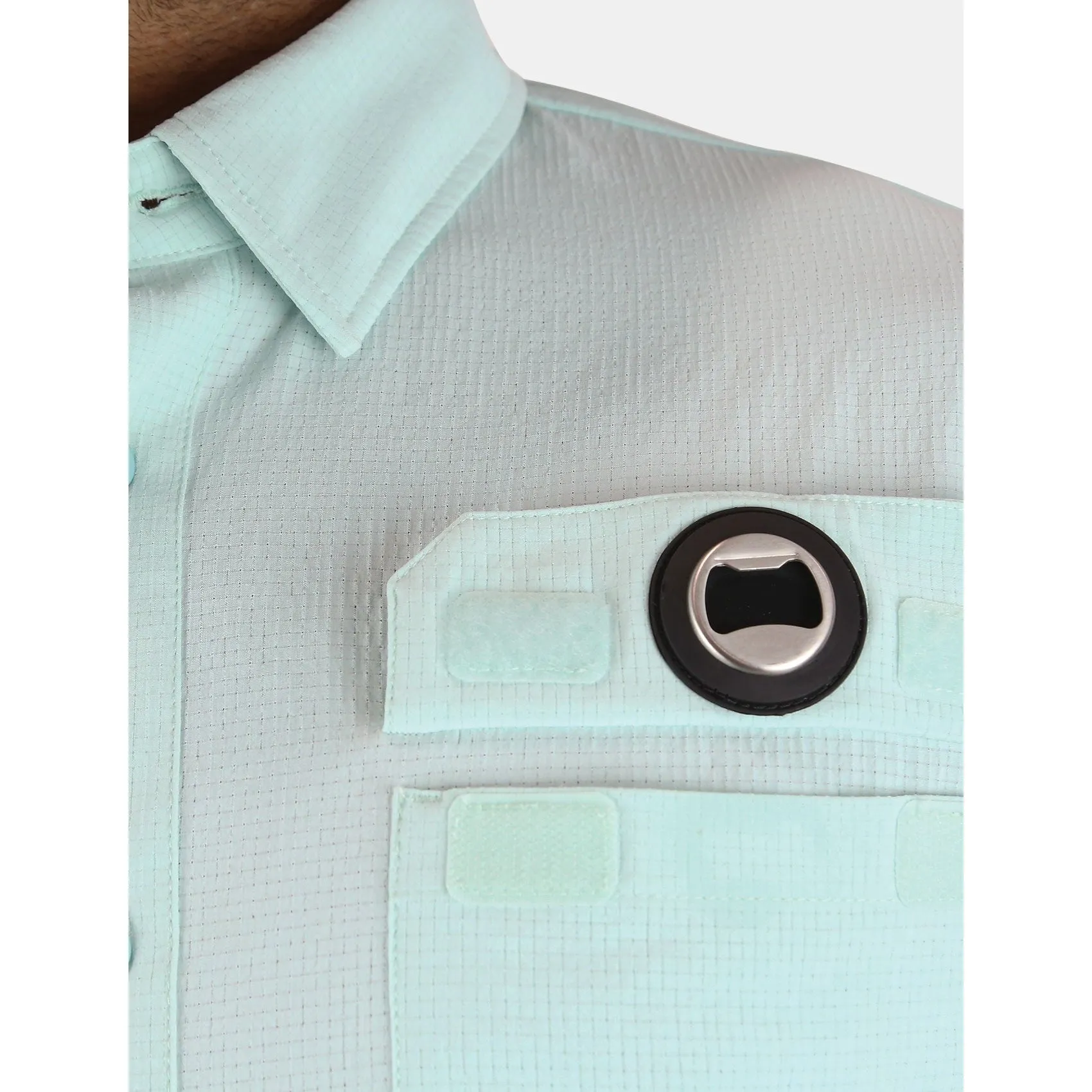 Performance Bimini S/S Woven- Blue