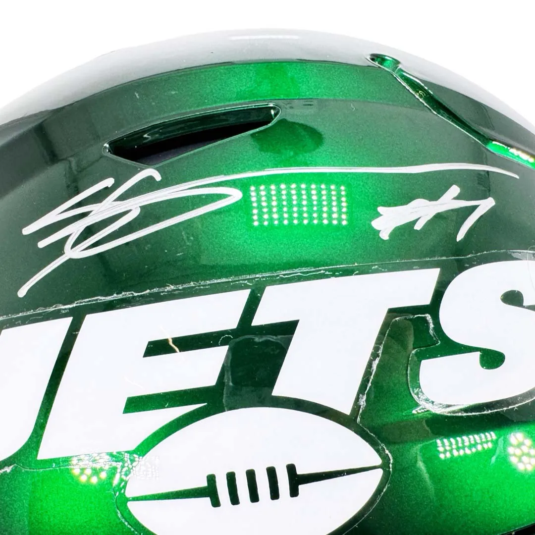 Sauce Gardner Signed New York Jets Authentic SpeedFlex Full-Size Football Helmet (Beckett)