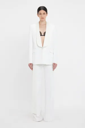 Shawl Collar Tux Jacket In Ivory