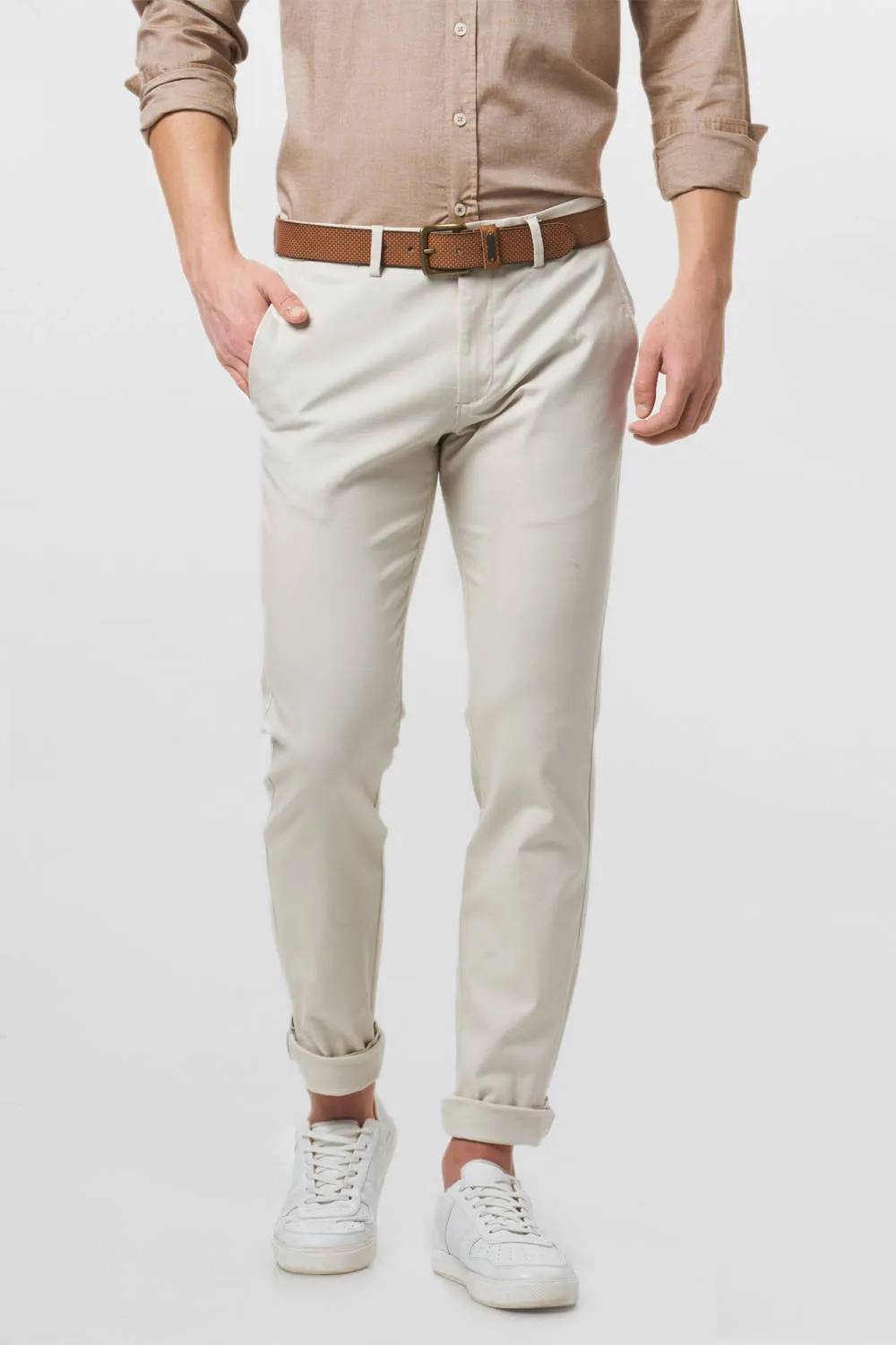 Tapered Fit Fancy Twill Trouser