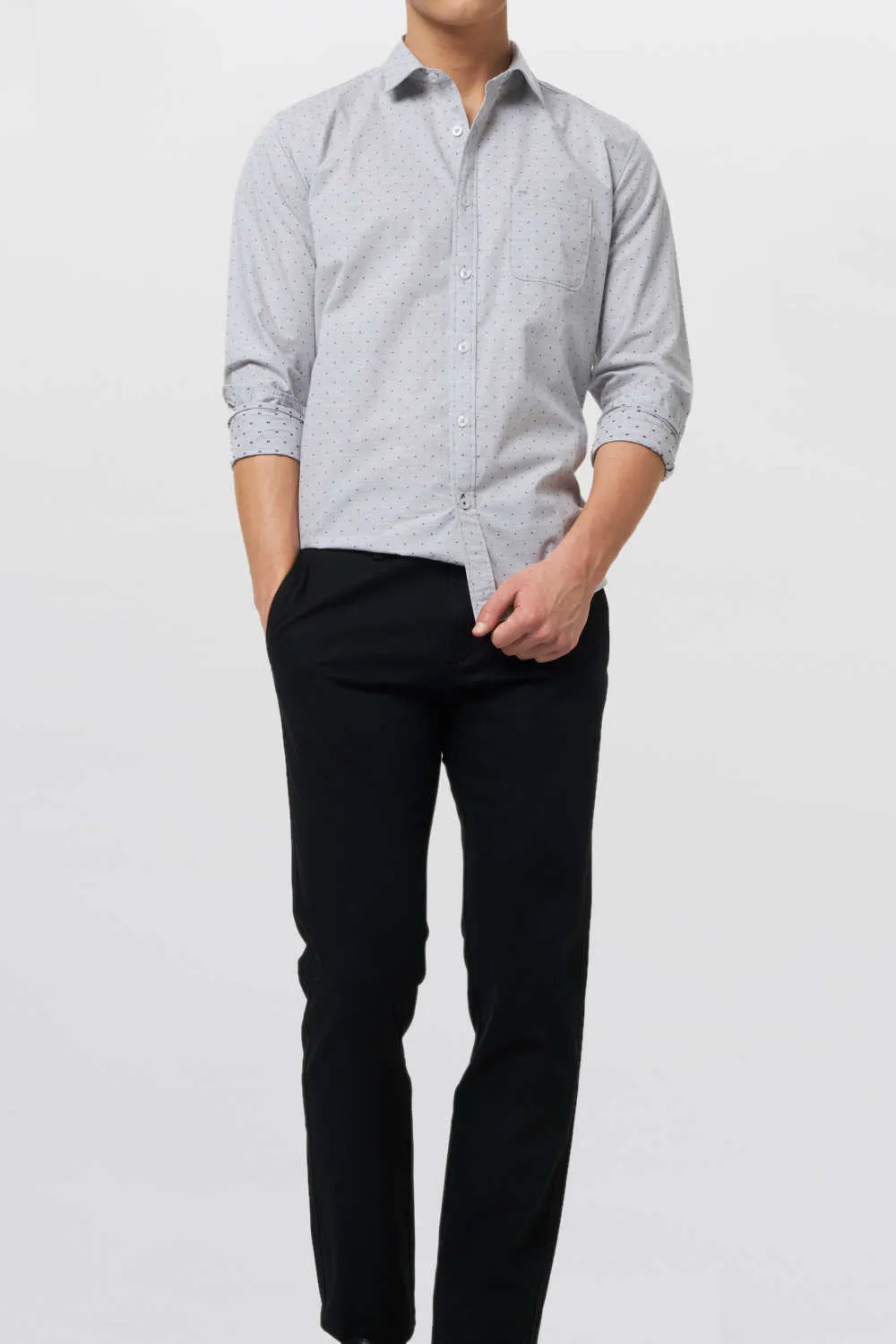 Tapered Fit Fancy Twill Trouser